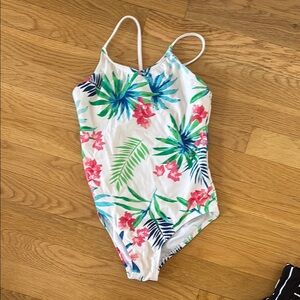 Tropical Floral Kids Swimsuit